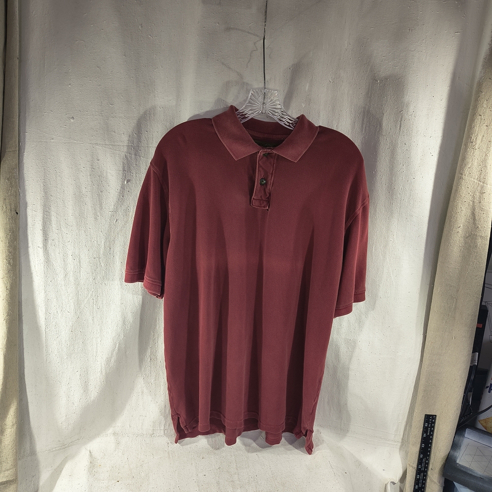 Big Sky Outfitters Men's Size Large Burgundy Polo Shirt